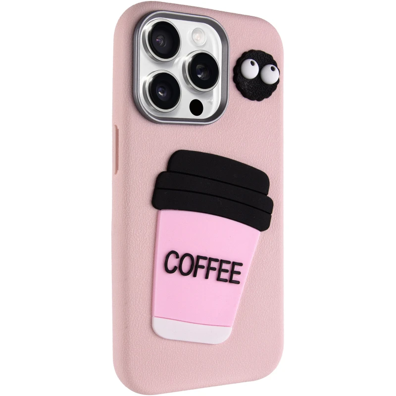 Чохол Labubu Toys для Apple iPhone 15 Pro (6.1") – Coffee / Pink. Фото 2 з 6