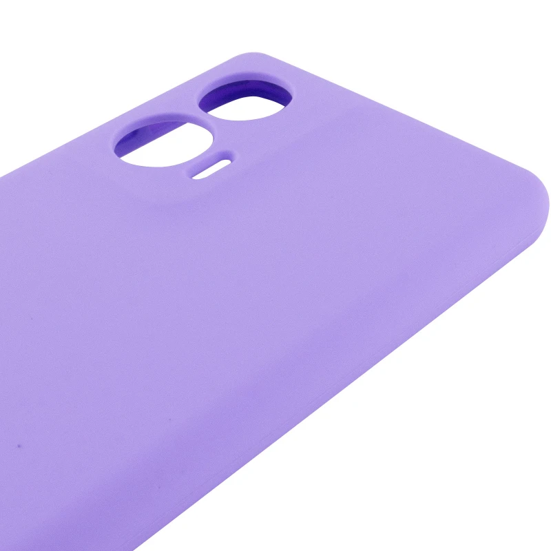 Чехол Silicone Case Lakshmi Plus с закрытой камерой для Motorola Edge 50 – Сиреневый / Dasheen. Фото 7 из 8