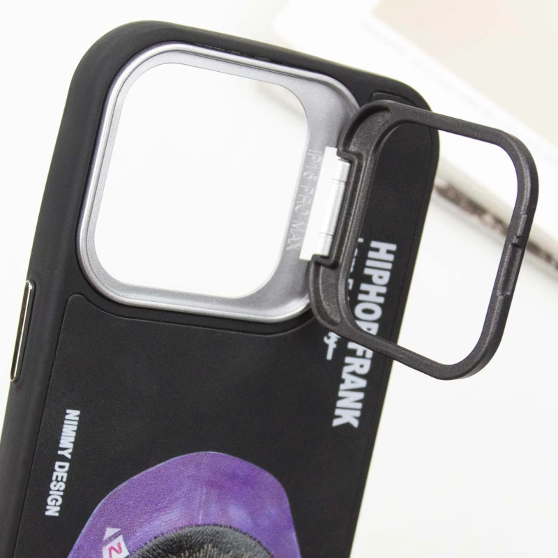 TPU+PC чохол з тваринами для Apple iPhone 15 (6.1") – Black Cat. Фото 6 з 7