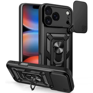 Ударопрочный чехол Serge Ring с защитой камеры для Apple iPhone 17 Pro Max (6.9") фото 1 Ударопрочный чехол Serge Ring с защитой камеры для Apple iPhone 17 Pro Max (6.9") фото 1 из 1