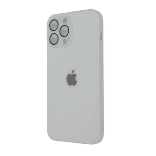Силиконовый сапфирный чехол со стеклянной поверхностью на Apple iPhone 12 Pro (6.1") фото 1 из 7