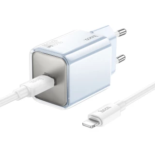 СЗУ Hoco N47 Glorious PD30W (1USB-C) + кабель Type-C to Lightning фото 1 СЗУ Hoco N47 Glorious PD30W (1USB-C) + кабель Type-C to Lightning фото 1 из 1