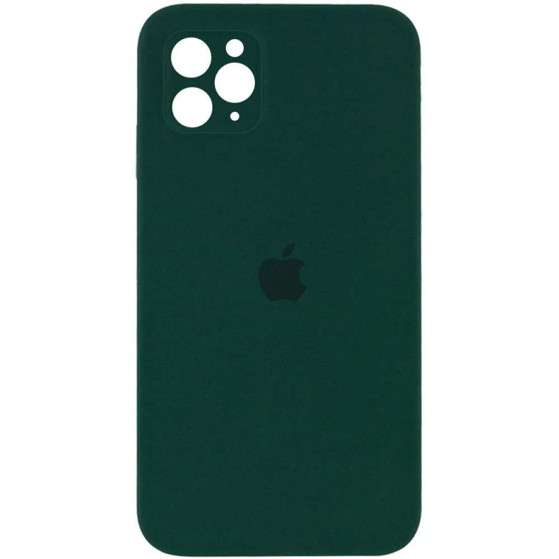 

Чохол Silicone Case Square з захистом камери на Apple iPhone 11 Pro (5.8") (Зелений / Dark green)