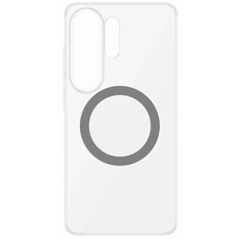 Чохол PC Clear Magnet Case (AAA) with MagSafe для Samsung Galaxy S25 Ultra – Clear / Grey. Фото 3 з 4
