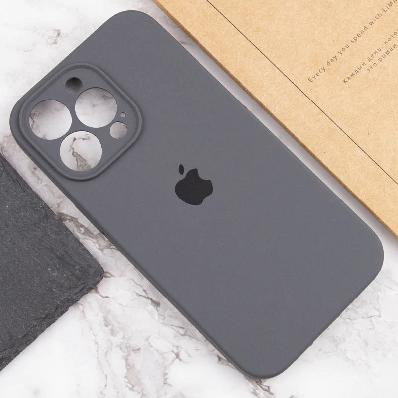 Чохол Silicone Case з захистом камери на Apple iPhone 13 Pro Max (6.7") – Сірий / Dark Gray. Фото 7 з 8
