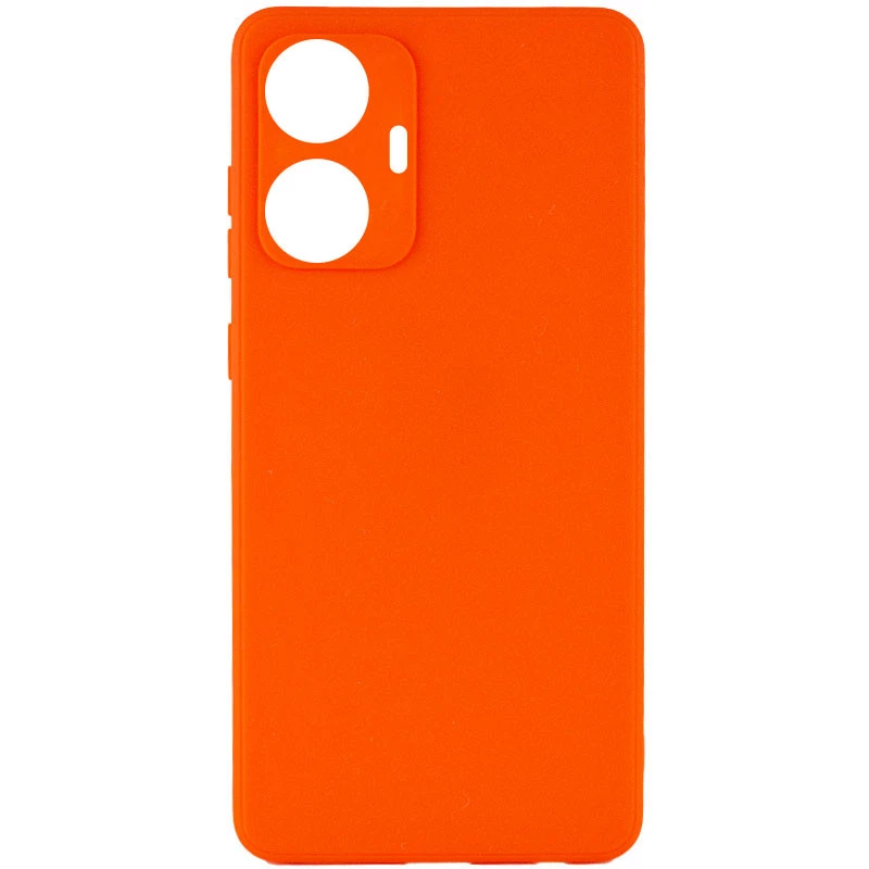 

Кольоровий силіконовий чохол із захистом камери на Realme C55 (Помаранчевий / Orange)