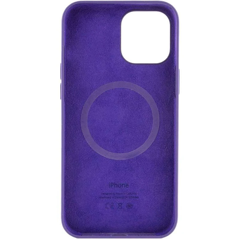 Чехол Silicone case (AAA) with Magsafe and Animation для Apple iPhone 12 Pro (6.1") – Фиолетовый / Amethyst. Фото 3 из 7