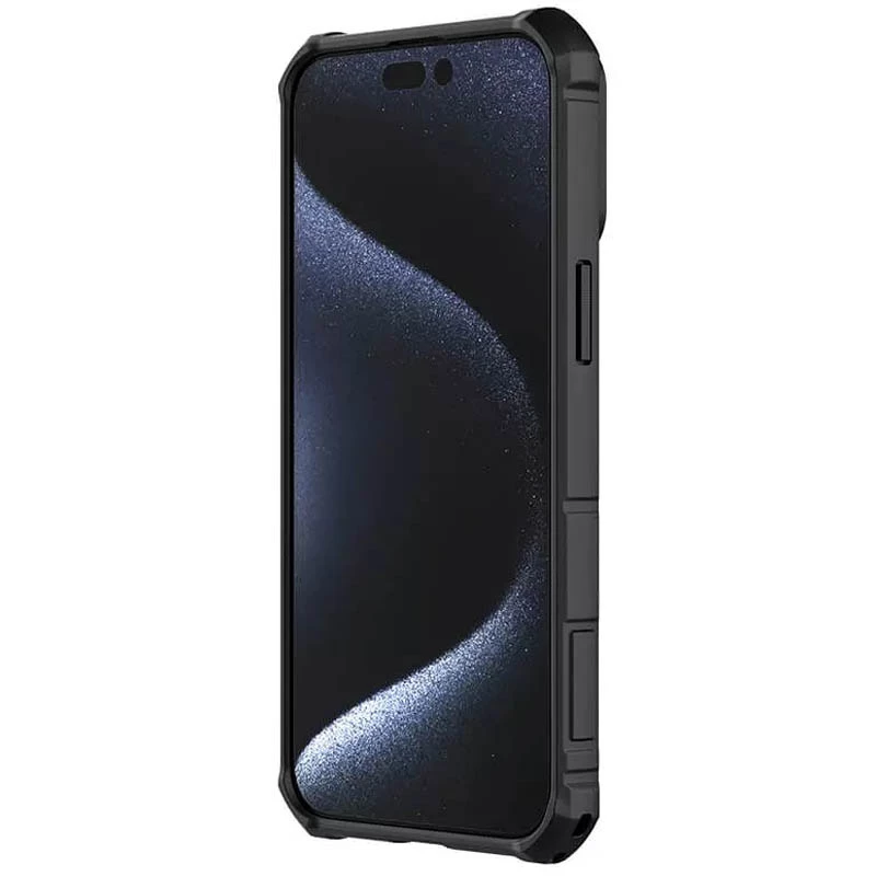 Пластикова накладка Nillkin Armor зі шторкою для камери на Apple iPhone 15 Pro (6.1") – Чорний. Фото 4 з 6