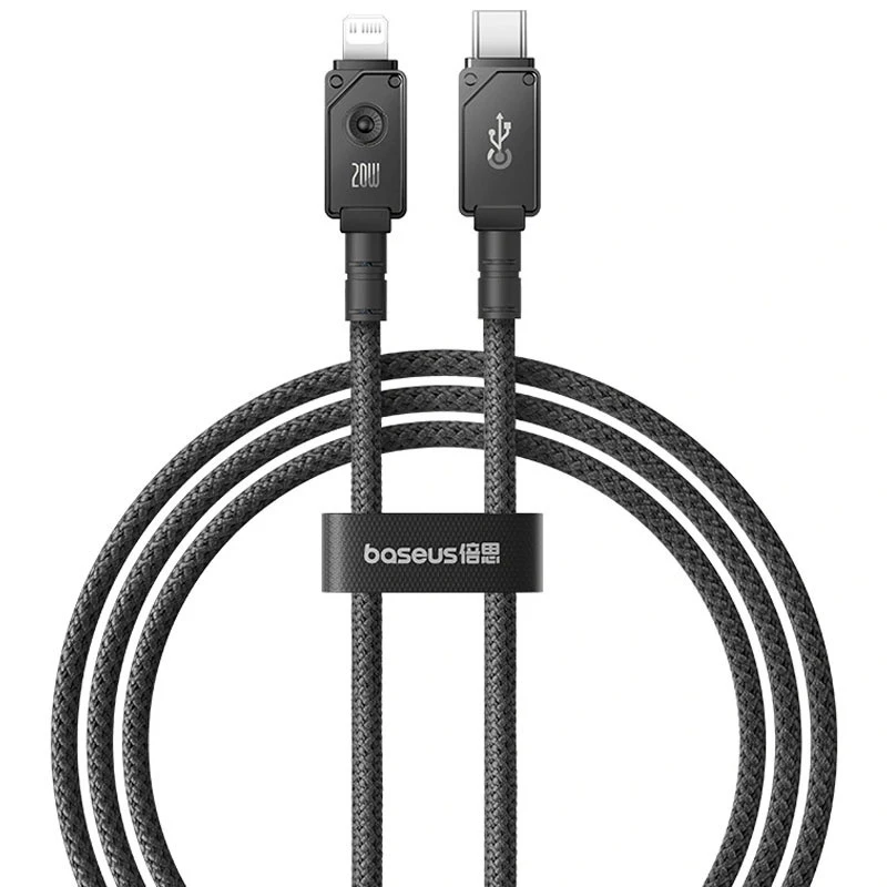 

Дата кабель Baseus Unbreakable Series Fast Charging Type-C to Lightning 20W 1m (P10355803111-0) (Cluster Black)