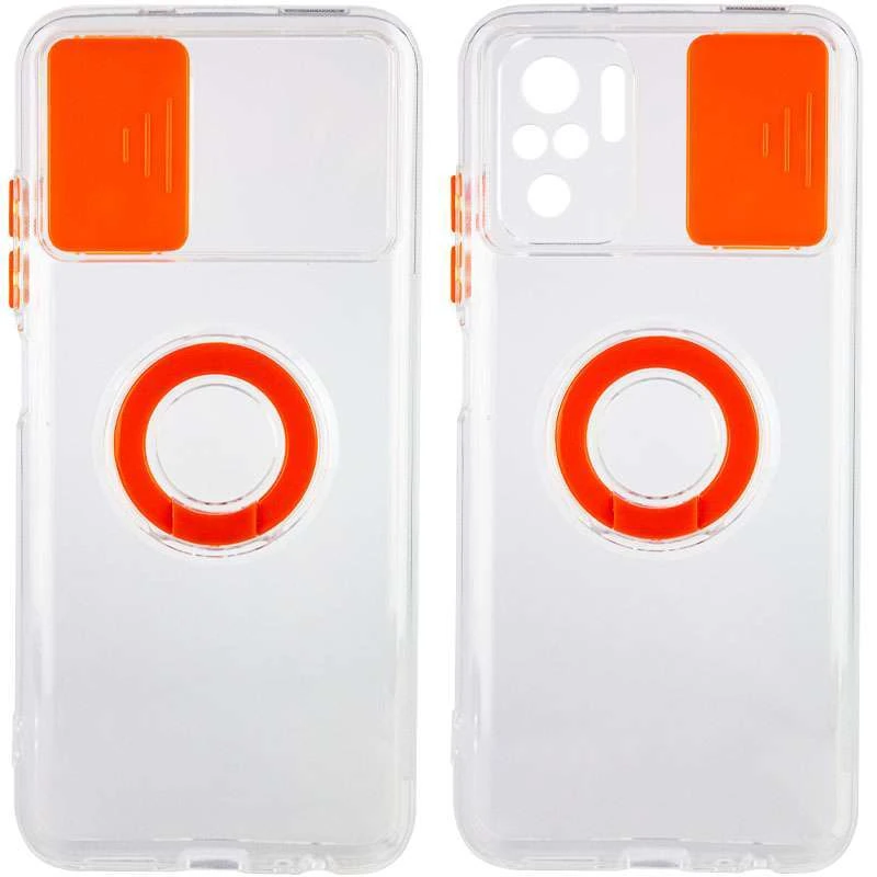 

Силіконовий чохол ColorRing зі шторкою для камери на Xiaomi Redmi Note 10 / Note 10s (Помаранчевий)