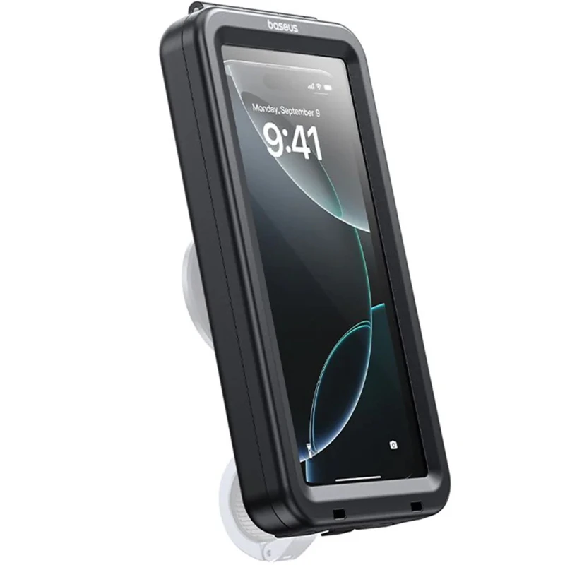 Вело- Мото- держатель Baseus PrimeTrip VB1 RainShield 6,9" (C0013D) – Cosmic Black. Фото 4 из 4