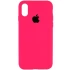 Чехол Silicone Case с закрытым низом для Apple iPhone XS Max (6.5") – Розовый / Barbie pink. Фото 2 из 2