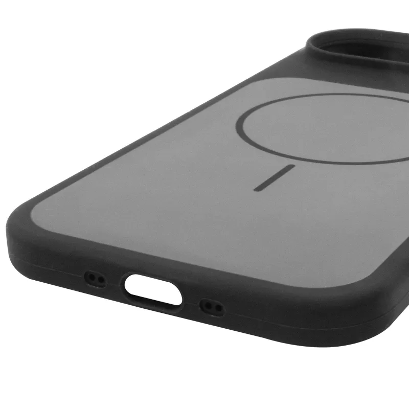 Чохол Silk Duo Color (AA) NO LOGO with Magnetic Fit для Apple iPhone 17 Air (6.5") – Black. Фото 9 з 9