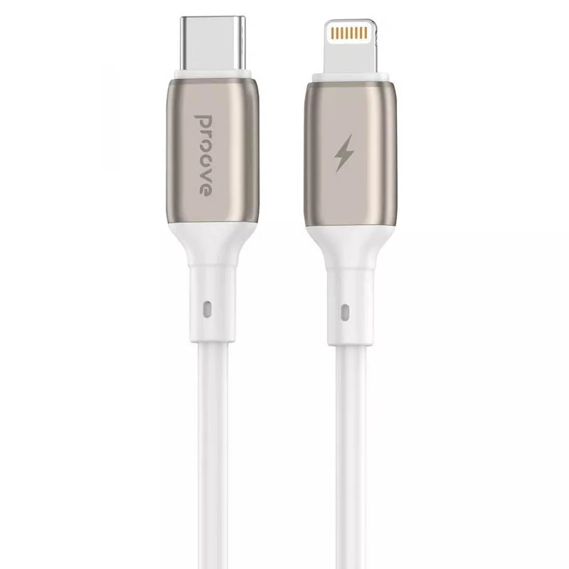 

Дата кабель Proove Flex Metal Type-C to Lightning 27W (1m) (White)