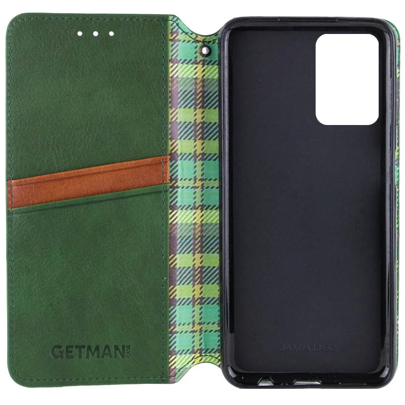 Чехол книжка GETMAN Cubic для Motorola Moto G67 – Зеленый. Фото 3 из 8