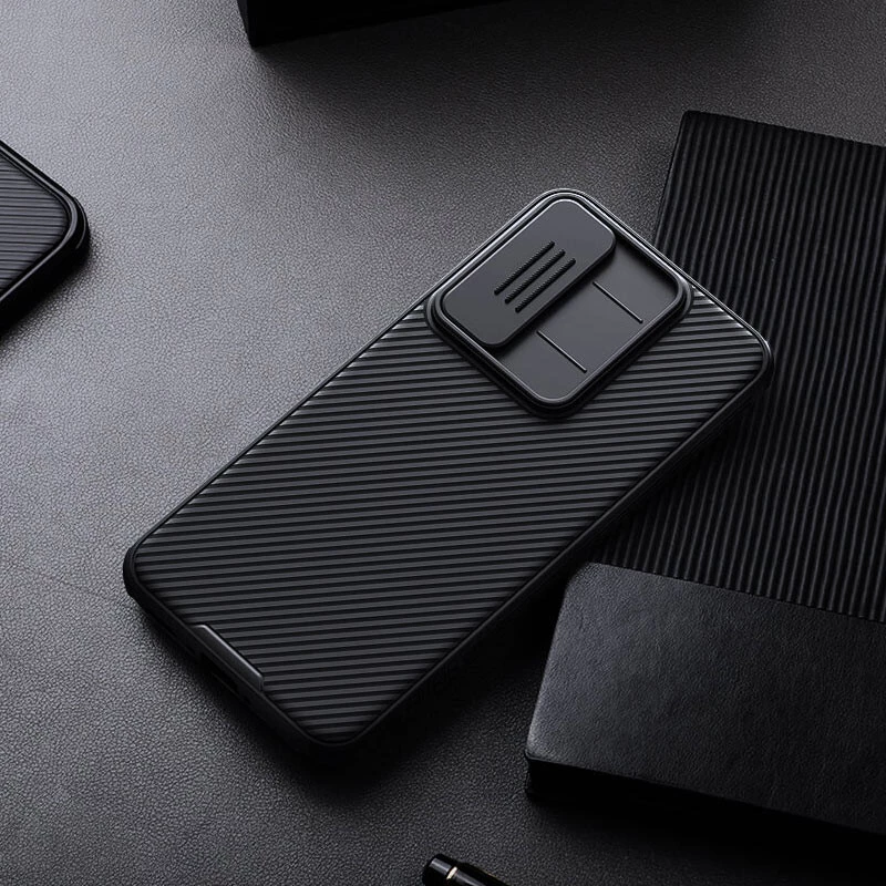 Карбоновая накладка Nillkin Pro со шторкой для камеры для Samsung Galaxy A36 5G – Black. Фото 6 из 6