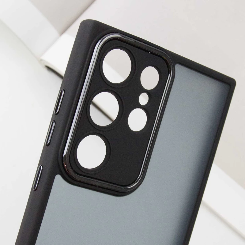 TPU+PC чохол Accent на Samsung Galaxy S23 Ultra – Black. Фото 6 з 8