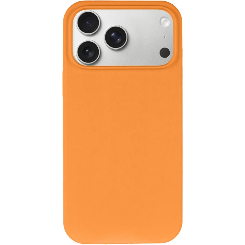 Чохол з закритим низом Silicone Case на Apple iPhone 17 Pro Max (6.9") – Помаранчевий / Orange. Фото 2 з 4