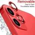 Металеве захисне скло на камеру на Apple iPhone 12 mini (5.4") – Червоний / Red. Фото 6 з 6