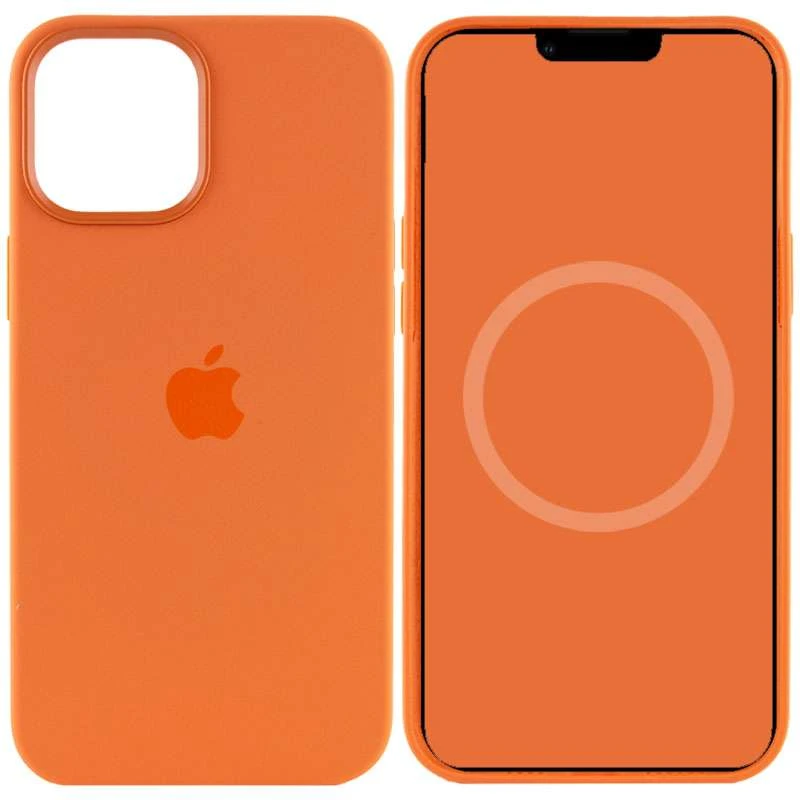 

Чехол Silicone case Premium с Magsafe и анимацией для Apple iPhone 12 Pro Max (6.7") (Оранжевый / Kumquat), Помаранчевий / kumquat