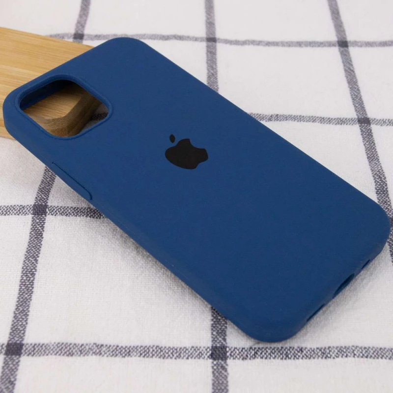 Чохол Silicone Case з закритим низом на Apple iPhone 14 Plus (6.7") – Синій / Navy Blue. Фото 2 з 3