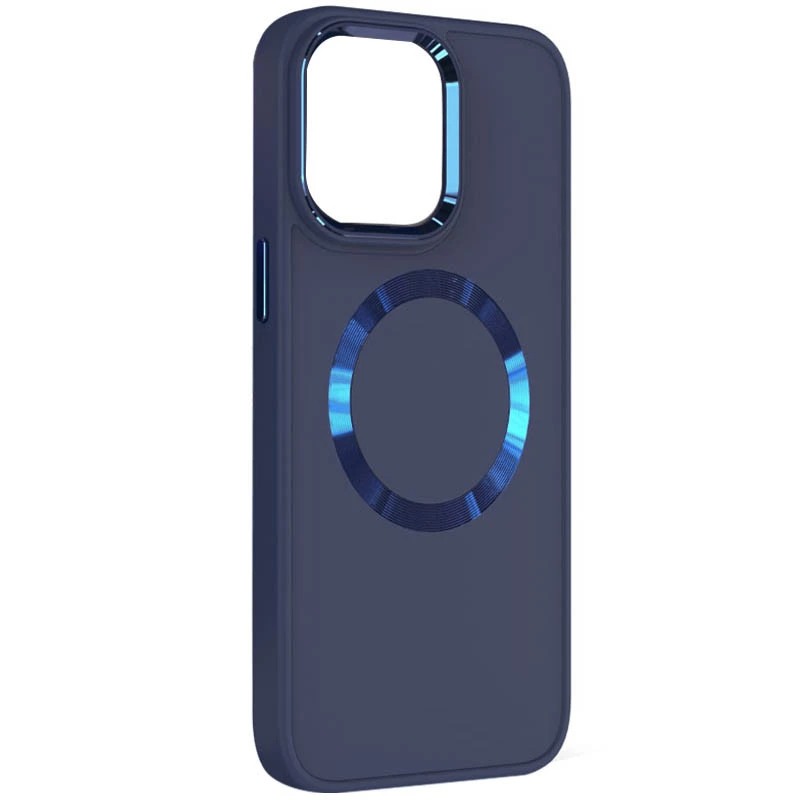 

TPU чехол Bonbon с металлическими кнопками та MagSafe на Samsung Galaxy S21 Ultra (Синий / Cosmos Blue), Синій / cosmos blue