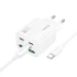 МЗП Hoco N55 Fundador PD20W four-port (2USB-A/2C) + Type-C to Type-C – White. Фото 2 з 4