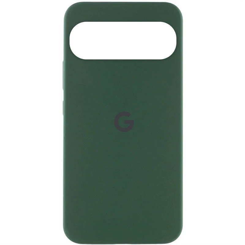 Силиконовый чехол Cover Lakshmi с логотипом для Google Pixel 9 – Зеленый / Dark green. Фото 3 из 4