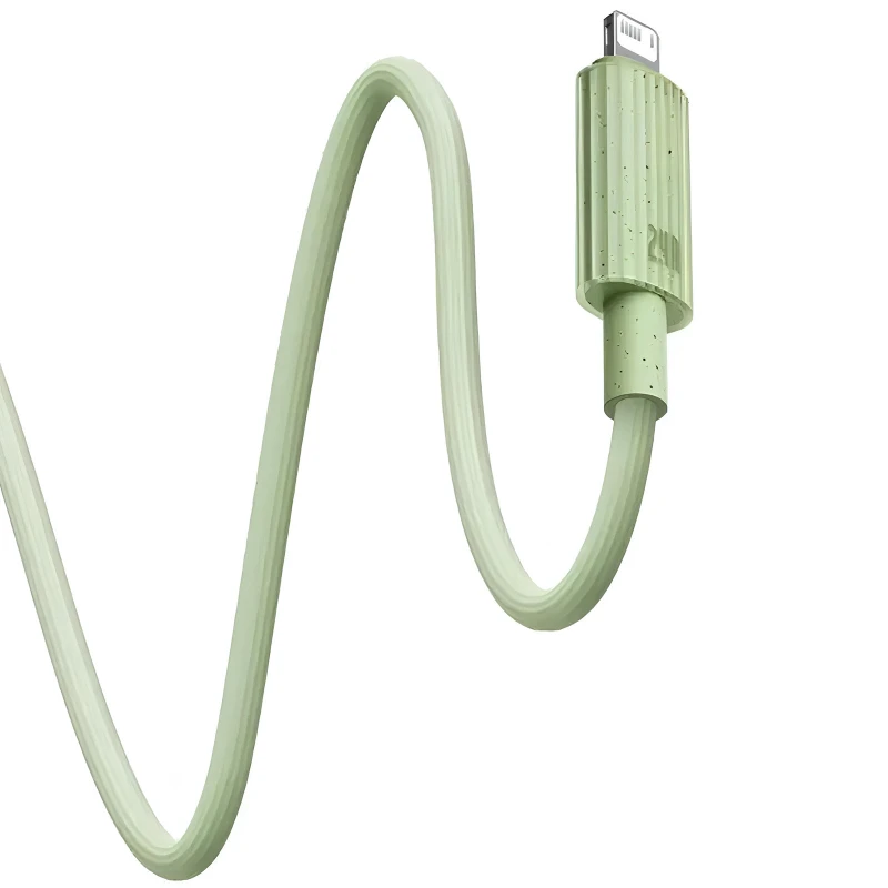 Дата кабель Baseus Habitat Series Fast Charging USB to Lightning 2.4A (1m) (P10360200421-0) – Natural Green. Фото 2 з 4