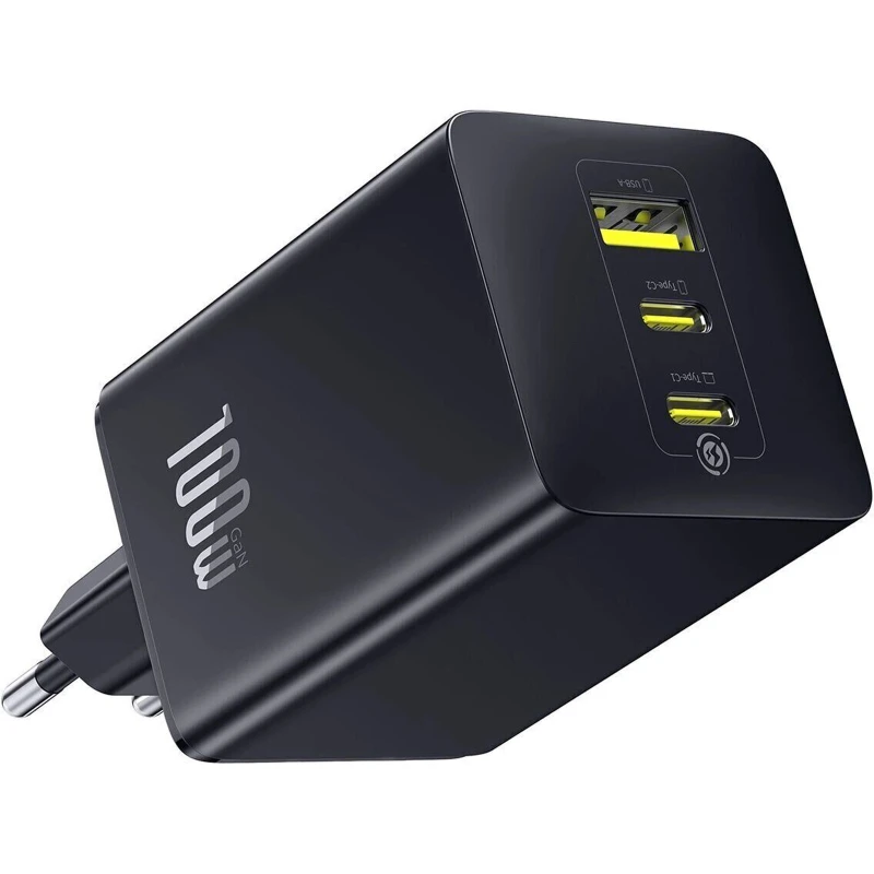 МЗП Baseus EnerFill FE11 Fast Charger 100W (1USB-A/2C) (P101821) – Cosmic Black. Фото 1 з 4