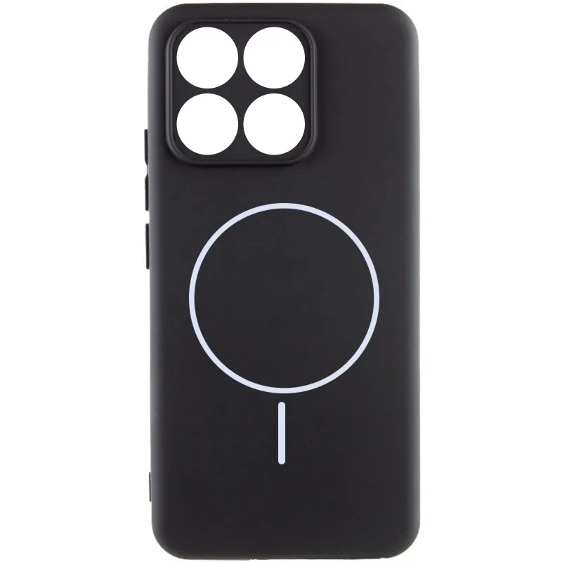 Чохол Silicone Cover Lakshmi Full Camera (AA) with Magnetic Fit для Motorola Moto G86 – Чорний / Black. Фото 1 з 1