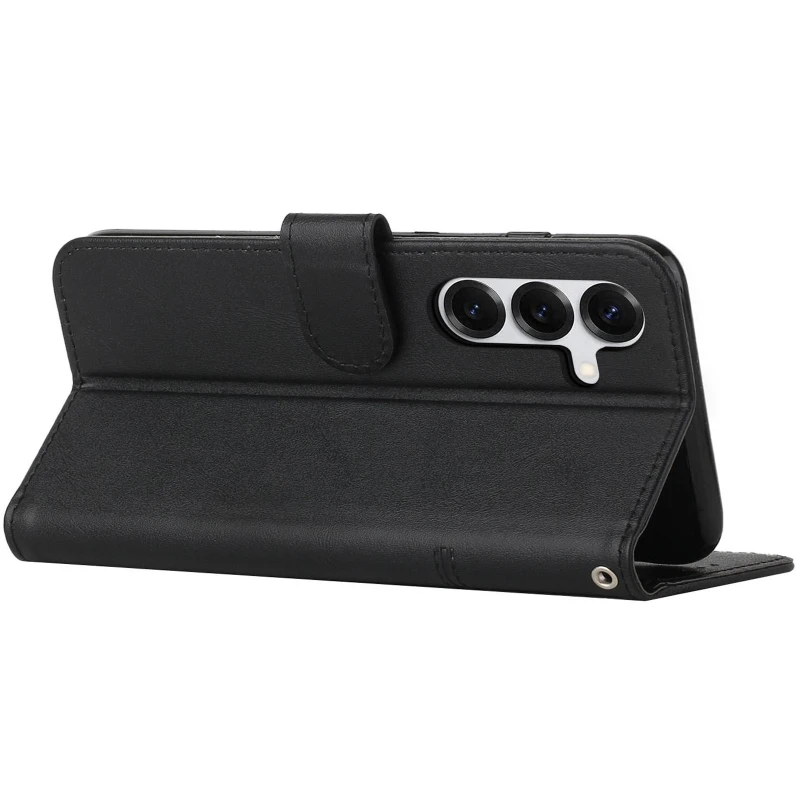 Кожаный чехол-книжка Jet Cover для Samsung Galaxy S26 – Black. Фото 4 из 4