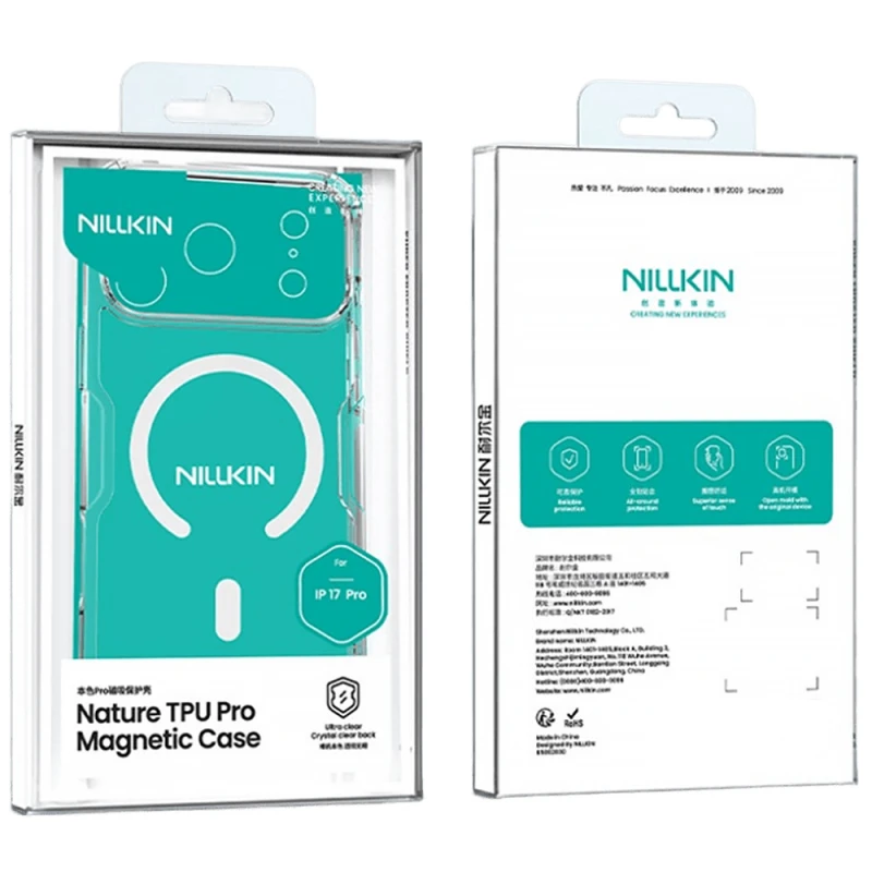 TPU чехол Nillkin Nature Pro с MagSafe для Apple iPhone 17 Pro (6.3") – Бесцветный (прозрачный). Фото 6 TPU чехол Nillkin Nature Pro с MagSafe для Apple iPhone 17 Pro (6.3") – Бесцветный (прозрачный). Фото 6 из 6