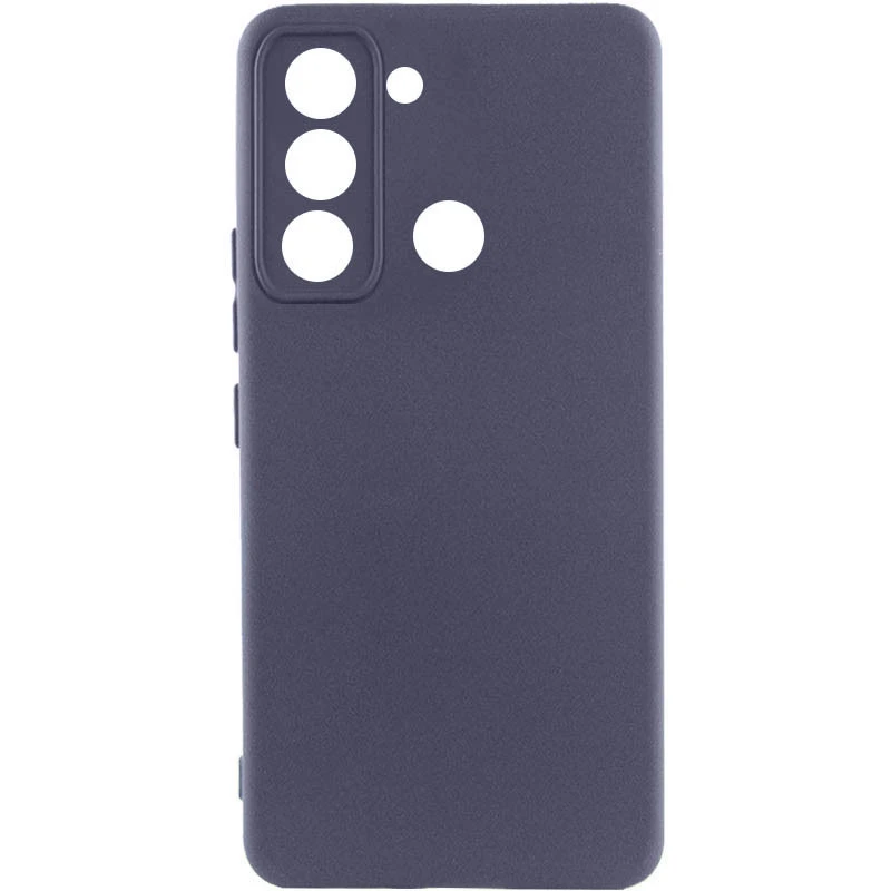 Чехол Silicone Case Lakshmi Premium з закритою камерою на TECNO Spark 8C – Серый / Dark Gray. Фото 1 из 4