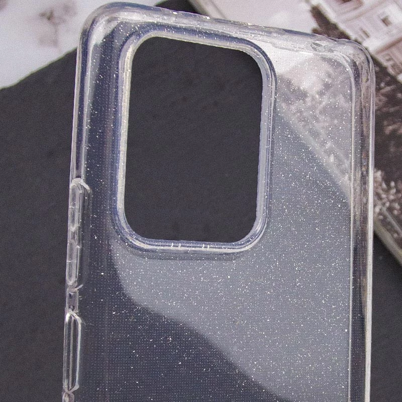 Блестящий силиконовый чехол на Xiaomi Poco X6 – Clear. Фото 5 из 5