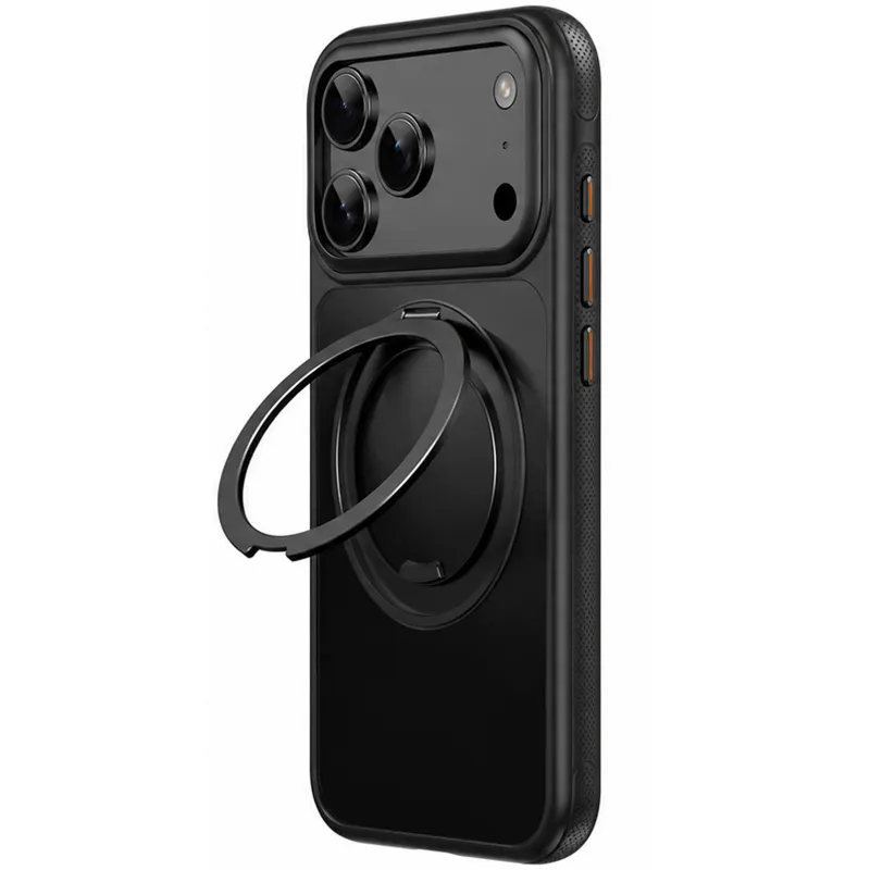 Чехол Ummi Stylish with MagSafe Ring для Apple iPhone 18 Pro Max – Black. Фото 1 из 5