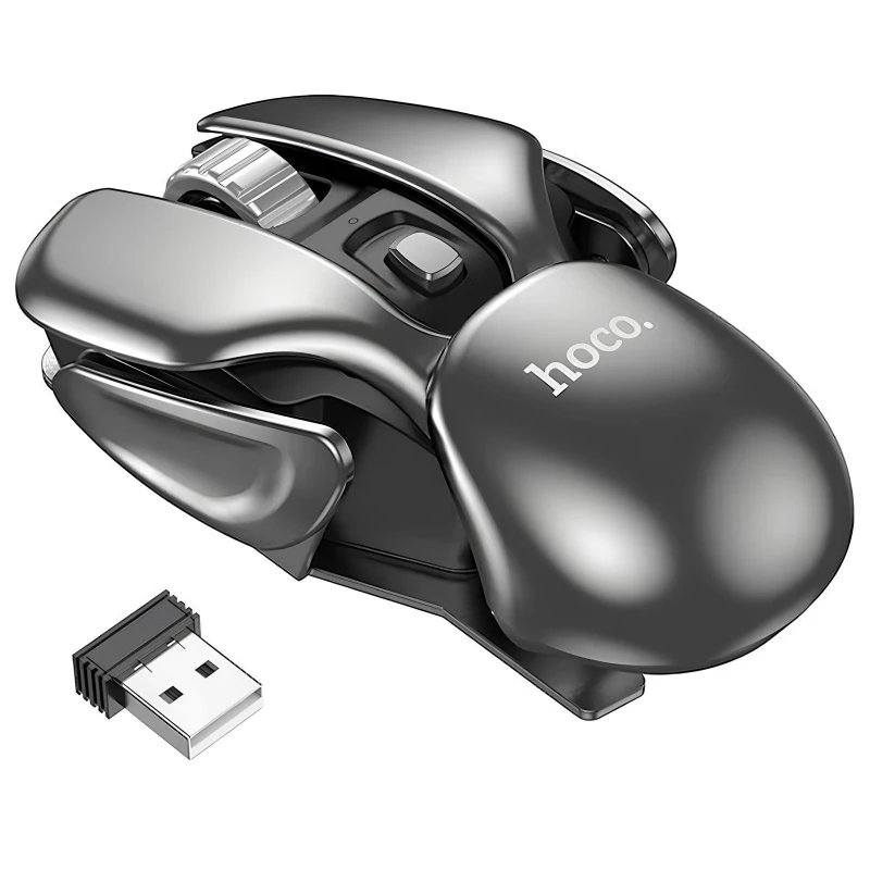 Миша ігрова Hoco DI43 Silent Click 2.4G – Black. Фото 5 з 6