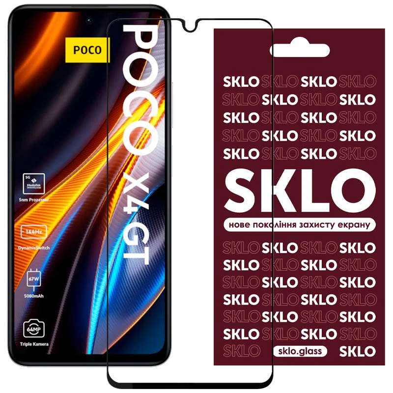 

Захисне 3D скло SKLO на Xiaomi Poco X4 GT