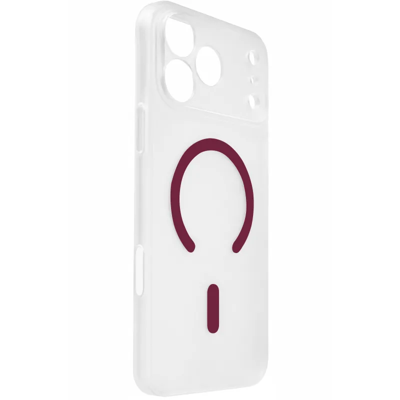 Чехол PC Slim Matte with Magnetic Fit (camera button) для Apple iPhone 18 Pro Max – Dark Cherry. Фото 2 из 2