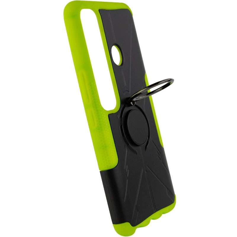 Протиударний чохол Protective з кільцем на TECNO Spark 7 Pro – Салатовий. Фото 2 з 5