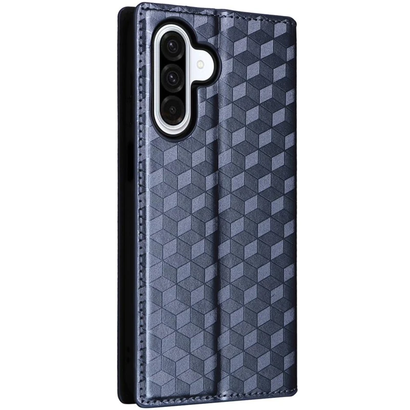 Кожаный чехол-книжка Rhombus Book для Samsung Galaxy A07 – Blue. Фото 2 из 7