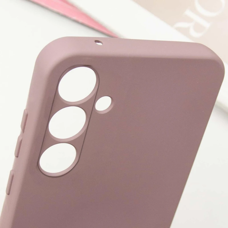 Кольоровий силіконовий чохол GETMAN із закритою камерою для Samsung Galaxy S23+ – Рожевий / Pink Sand. Фото 6 з 9