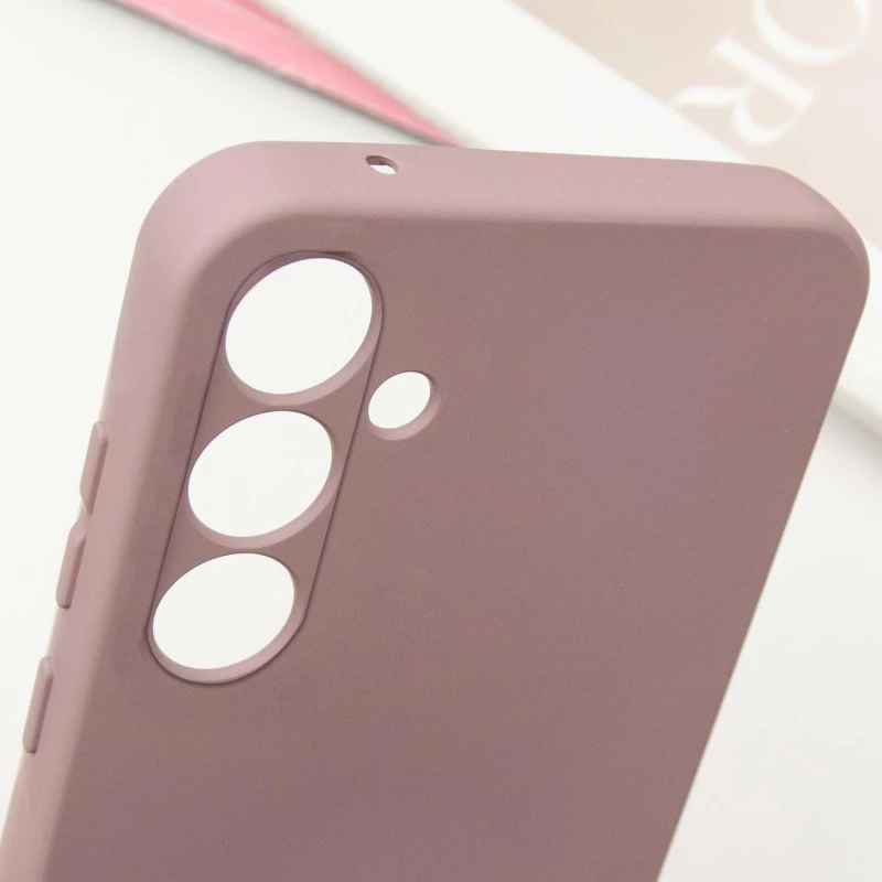 Кольоровий силіконовий чохол GETMAN із закритою камерою для Samsung Galaxy S23 – Рожевий / Pink Sand. Фото 8 з 11