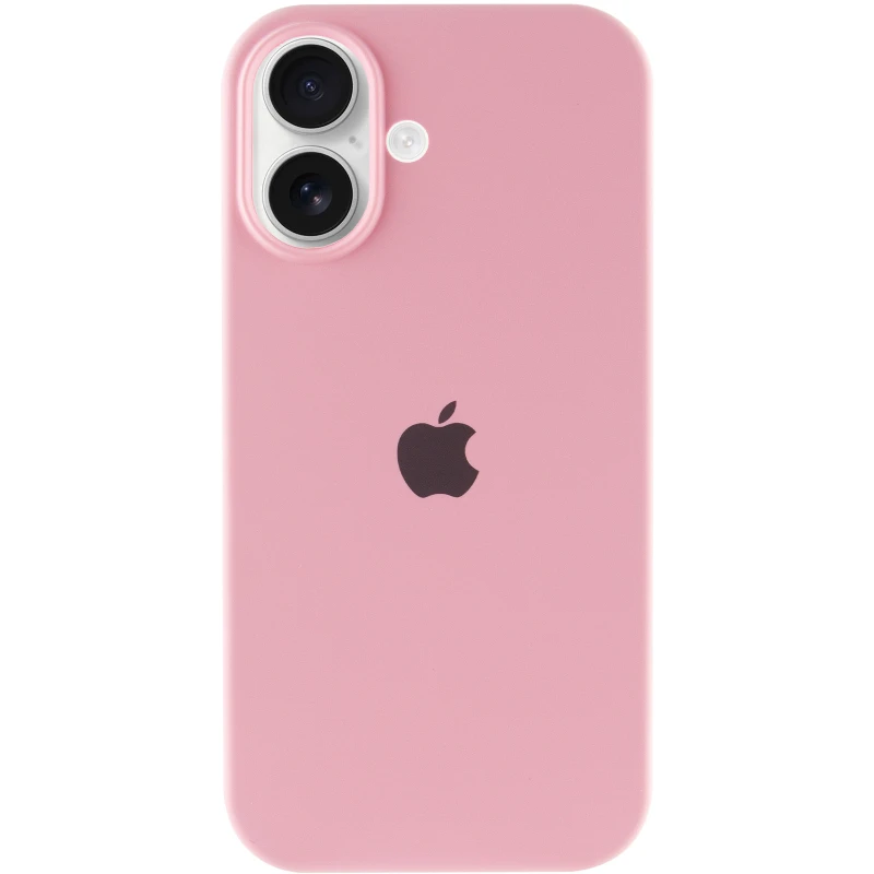 Чехол Silicone Case с закрытым низом для Apple iPhone 16 Plus – Розовый / Light pink. Фото 10 из 14