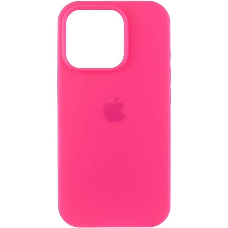 Чехол Silicone Case (AA) Logo with MagSafe для Apple iPhone 16e (6.1") – Розовый / Barbie pink. Фото 1 из 6
