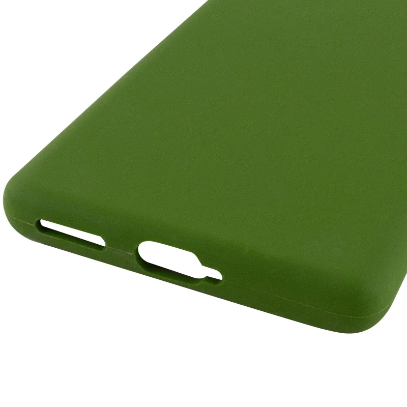 Чехол Silicone Case Lakshmi Plus с закрытой камерой для Motorola Edge 50 – Зеленый / Dark green. Фото 6 из 6