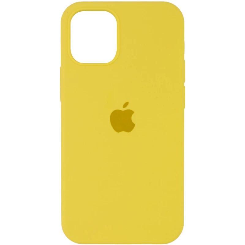 

Чехол Silicone Case с закрытым низом для Apple iPhone 12 Pro (6.1") (Желтый / Yellow), Жовтий / yellow