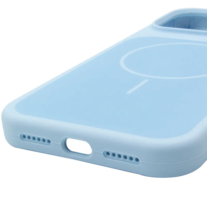 Чохол Silk Duo Color (AA) NO LOGO with Magnetic Fit для Apple iPhone 18 Pro Max – Sky Blue. Фото 5 з 5