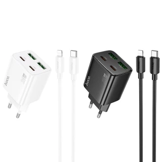 СЗУ Hoco N55 Fundador PD20W four-port (2USB-A/2C) + Type-C to Lightning фото 1 СЗУ Hoco N55 Fundador PD20W four-port (2USB-A/2C) + Type-C to Lightning фото 1 из 1