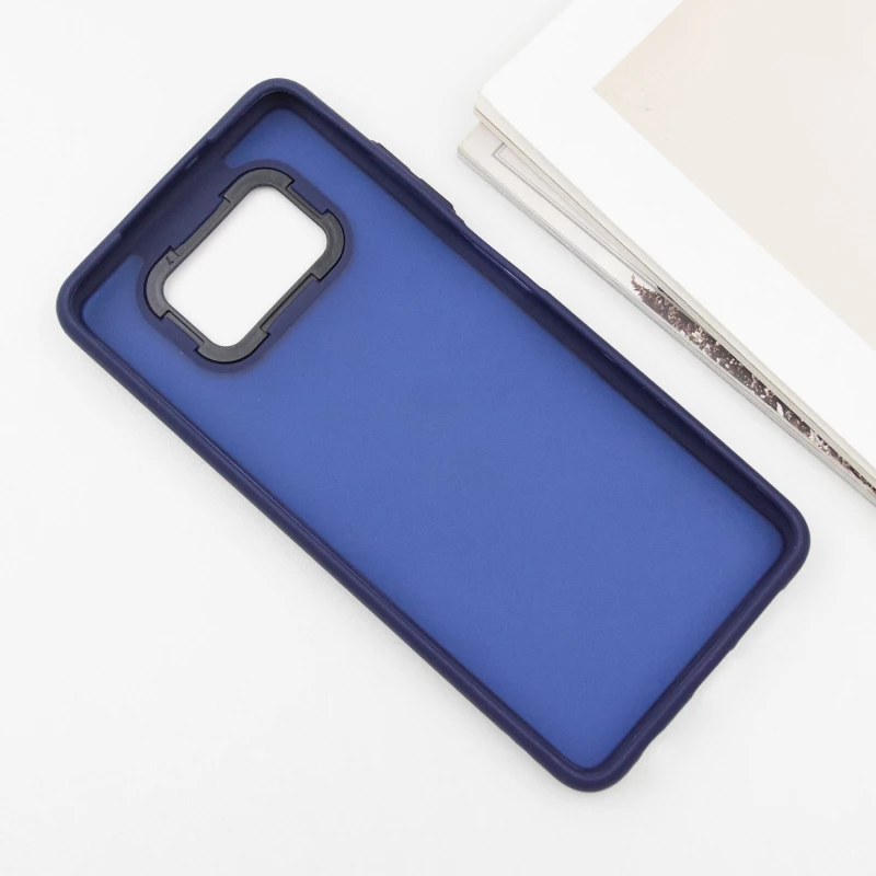 Чохол TPU+PC Lyon Frosted на Xiaomi Poco X3 NFC / Poco X3 Pro – Синій / Navy Blue. Фото 5 з 12